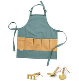 Set met tuingereedschap en schort