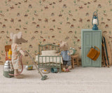 Vintage bed voor muizen - Mint