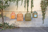 Quadratischer Rucksack - Little One & Me - Klein - Oliv - Lässig
