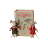 Kersttweelingmuizen Zusje en broertje in boek