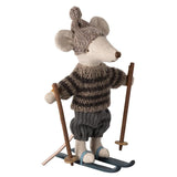 Wintermaus mit Skiset - Großer Bruder - Maileg