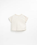 T-shirt met palmboom - Fiber