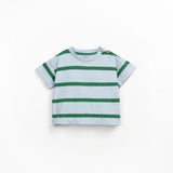T-shirt met strepen - Botanical