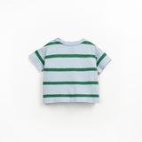 T-shirt met strepen - Botanical