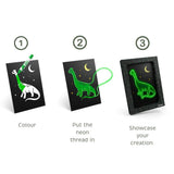 Kidyneon - kit for luminous artwork - Dino - Kidywolf