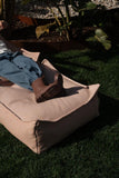 Outdoor Square Ottoman - Seashell