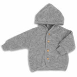 Wollen jas - Light grey mélange - Engel Natur
