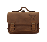 Cartable de maternelle en cuir - Cartable marron Ranger - Sacs d'équitation