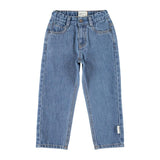Jeansbroek - Washed navy denim