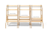 Verstelbare houten leertoren Step up! - Zwart