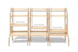 Adjustable wooden learning tower Step up! - White - Ette Tete