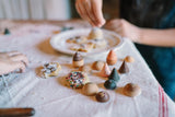 Houten gebakjes