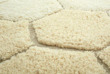 Wasbaar rond tapijt Honeycomb - Golden