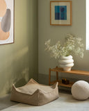 Ottoman Square Pouf - Biscuit - Wigiwama