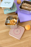 Snackdoosjes stainless steel - set van 3 - Tiny Team - Cat