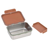Lunchbox stainless steel - Happy Prints - Caramel