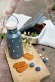 Drinkfles stainless steel - Happy Prints - Midnight Blue