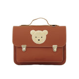 Lederen kleutertas - Teddy Chestnut