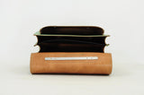 Lederen schooltas met gespen - Pastel Green