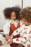Fleece sweater met print - Pomegranate - Play Up