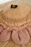 Wasbaar vloerkussen Pink Daisy