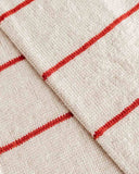 Sjaal Igor - Cream / Red - Hvid
