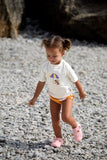 UV-zwemshirt met korte mouwen - Ice Cream Dog Sea Salt