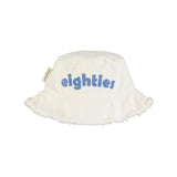 Vissershoedje - wit met "eighties" print