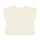 T-shirt - ecru met "camp"-print