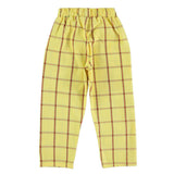 Broek - geel met ruitjes