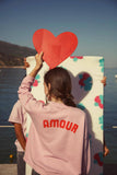 Sweater - Lila met hart