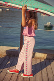 Flare broek - Lila