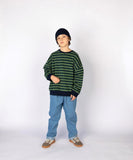 Rel Sweater - Moss Stripe