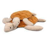 Knuffel schildpad met warmtekussen - Large - Rust