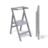 Opvouwbare & verstelbare leertoren Step'n'Fold - Grijs - Ette Tete