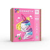 56 Stück – Glitzerndes Einhorn – CONNETIX