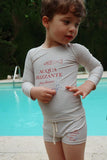 Aster zwem-T-shirt - Stripe bluie