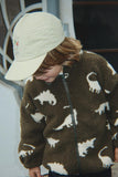Jody Teddy Jacket - Dino silhouette