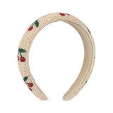 Haarband met parels Cherry