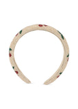 Haarband met parels Cherry