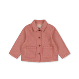 Luc shirt jacket - Milk rouge stripe