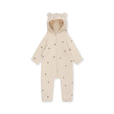 Newborn onesie met kap - Cherry