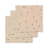 Tetradoeken 3 pack muslin cloth - Cherry
