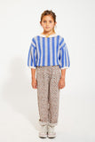 Broek - ecru met luipaardprint