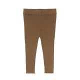 Baby Slim Rib leggings - camel - FUB