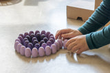 Houten mandala eggs - Grapat