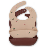 Siliconen slabbetjes 2 pack - Cherry/Mocca - Konges Slojd