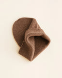 Beanie Fonzie - newborn - Mocha - Hvid