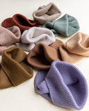 Beanie Fonzie Adult - Lilac - Hvid